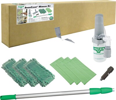Unger® Window Cleaning Kit; SpeedClean, 10 Pieces