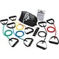 Black Mountain Products® Resistance Band Set; 5 Bands With Door Anchor, Exercise Chart and Case