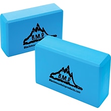 Black Mountain Products® Yoga Equipment; Yoga Blocks, 3x6x9, Blue, Set of 2