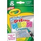 Crayola® Neon Washable Dry-Erase Crayons, 8/Pack