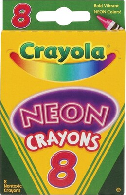 Crayola® Neon Crayons, 8/Pack