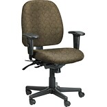 Raynor Eurotech Fabric 4 x 4 Multi-function Task Chair, Ring Obsidian