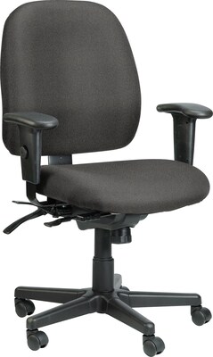 Raynor Eurotech Fabric 4 x 4 Multi-function Task Chair, Basis Fog