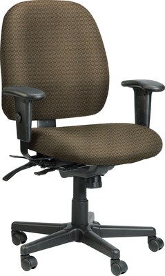 Raynor Eurotech Fabric 4 x 4 Multi-function Task Chair, Cirque Mocha