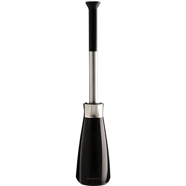 simplehuman® Toilet Brush with Caddy, Black, 18 1/2