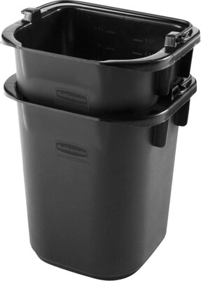 Rubbermaid® Executive Heavy Duty Pail, Gray, 5 Quart, 8 1/2H x 7 1/2W x 9D