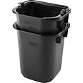 Rubbermaid® Executive Heavy Duty Pail, Gray, 5 Quart, 8 1/2H x 7 1/2W x 9D