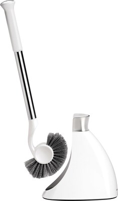 simplehuman® Toilet Brush With Caddy, White