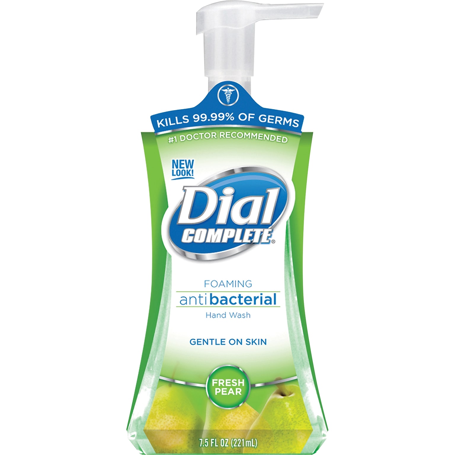 Dial Complete Antibacterial Foaming Hand Wash, Pear, 7.5 oz., 8/CT (DIA02934CT)