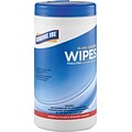 Genuine Joe Glass and Surface Wipes, White, 6 x 8, 50/Canister, 6 Canisters/Carton