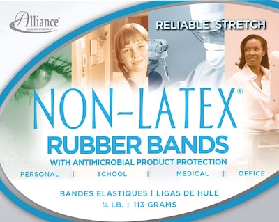 Alliance Non-Latex Rubber Bands, #33, 1/4 lb. 180/Box (ALL42339)