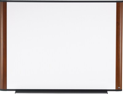 3M Elegant Style Melamine Dry-Erase Whiteboard, Aluminum Frame, 4 x 3 (M4836FMY)