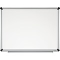 3M Elegant Style Porcelain Dry-Erase Whiteboard, Aluminum Frame, 6 x 4 (P7248FA)