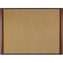 3M 36x24 Mahogany Widescreen Cork Board