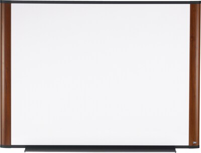 3M Wide Screen Style Melamine Dry-Erase Whiteboard, Aluminum Frame, 4 x 3 (M4836MY)