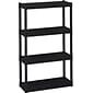 Iceberg® Rough 'N Ready 4-Shelf Storage System, Black