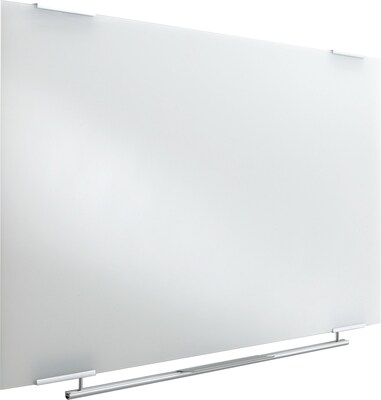 Iceberg Clarity Glass Dry-Erase Board, Aluminum Brackets, 72"W x 36"H (ICE31160)