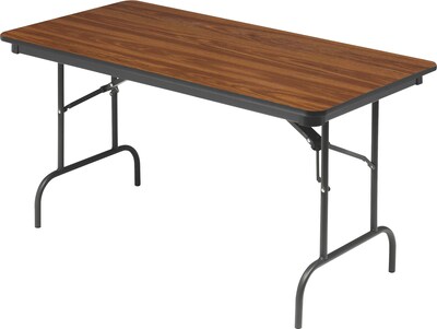 Iceberg® Premium Wood Laminate Folding Tables, 60x30, Oak