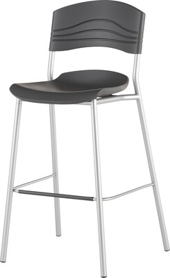 Iceberg® CafeWorks Bistro Stool, Graphite