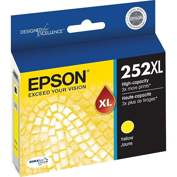 Epson T252XL Yellow High Yield Ink Cartridge