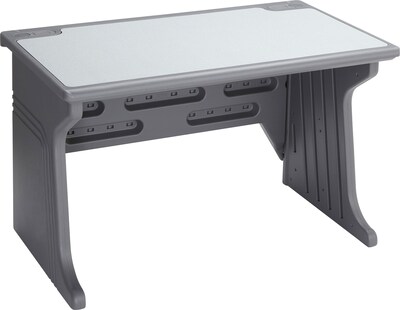 Iceberg® Aspira Modular Furniture Collection in Charcoal; Workstation Table, 48