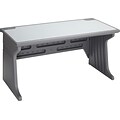 Iceberg® Aspira Modular Furniture Collection in Charcoal; Workstation Table, 60