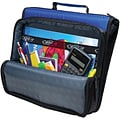 Case It 2 3-Ring Zipper Binders, Blue (LT-007BLU)