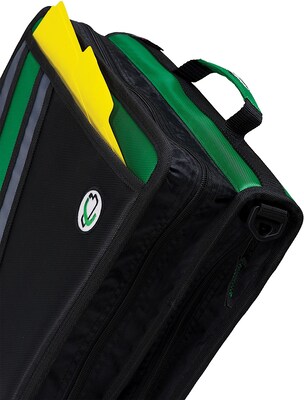 Case It Z-System 2-in-1 1 1/2" 3-Ring Zipper Binder, Black/Gray (Z176BLK)