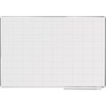 Mastervision Grid Planning Board, 2X3 Grid, 48X72, White/Silver