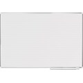 MasterVision Magnetic Dry-Erase Ruled Planning Board, Aluminum Frame, 6 x 4 (MA2794830)