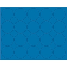 MasterVision Interchangeable Circle Magnets, Blue, 20/Pack (FM1601)