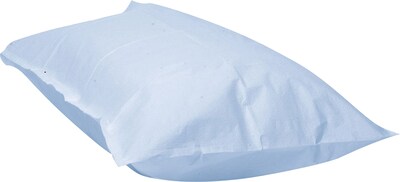 Medical Arts Press Disposable Blue Pillowcases, Tissue/Poly, 21x30, 100/Case