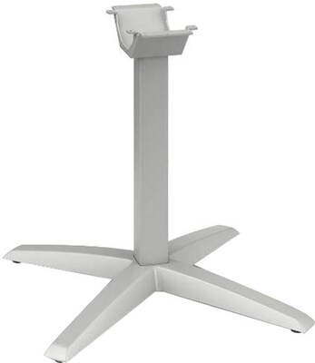 HON® Aluminum X-Leg Base, 26-3/4w x 26-3/4d x 28-3/8h, Platinum
