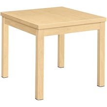 HON Laminate Corner Table, Natural Maple, 20H x 24W x 24D