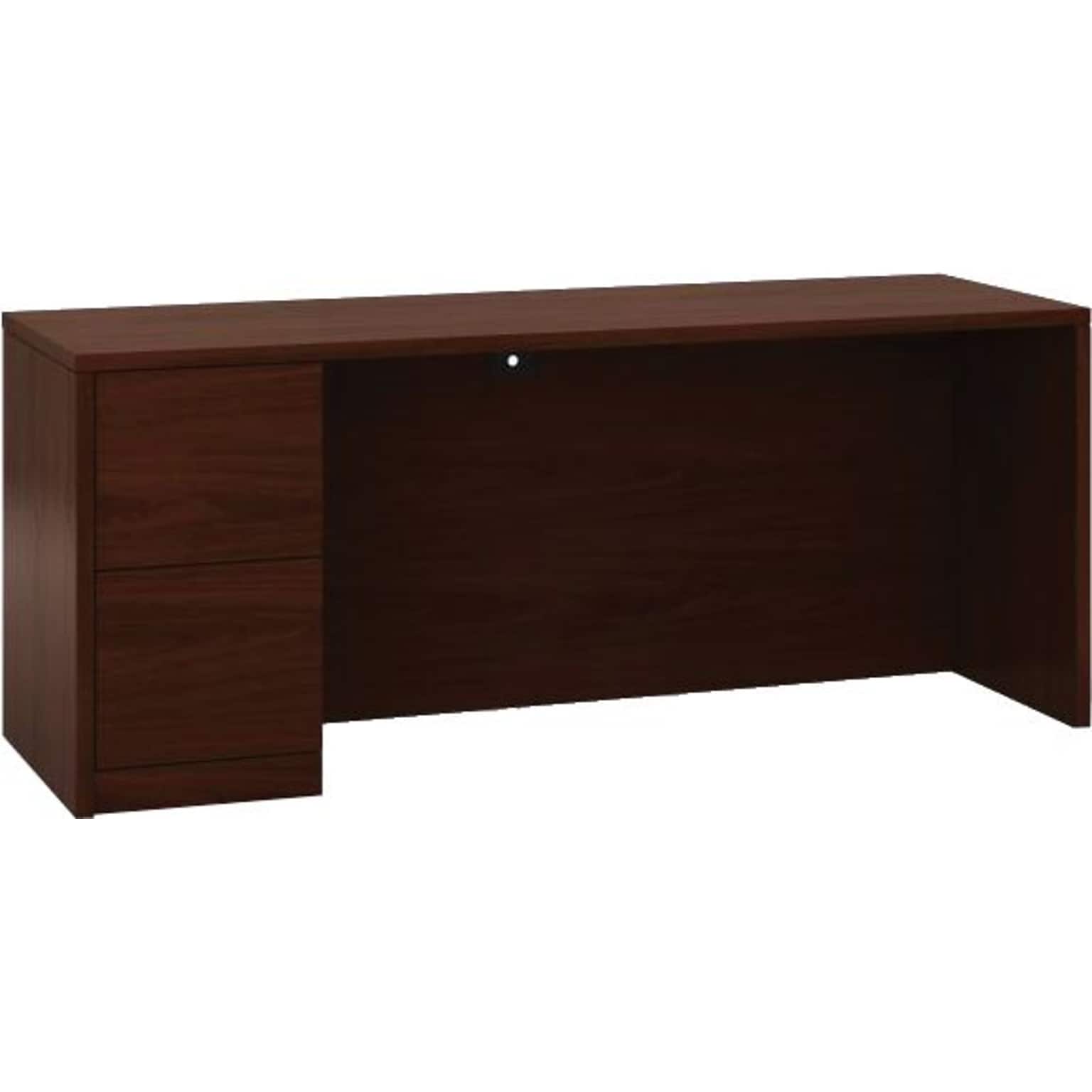 HON 10500 Series Single Left Credenza, Mahogany (HON105904LNN)
