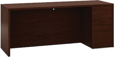 HON® 10500 Series Right Credenza, 72W, Mahogany, 29 1/2H x 72W x 24D (H105903RNN)