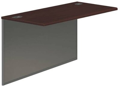HON 38000 Series Bridge, 29.5"H x 48"W x 24"D, Mahogany/Charcoal (HON38210NS)
