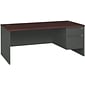 HON® 38000 Series 72'' Right Pedestal Desk, Mahogany/Charcoal (H38293RNS)