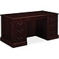 HON® 94000 Series Office Suite, Double Pedestal Desk, 60"W