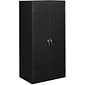 HON Brigade Storage Cabinet, 5 Adjustable Shelves, 24-1/8"D x 72"H, Black Finish NEXT2018 NEXT2Day