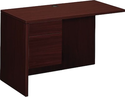 HON 10500 Series Left Return, 42W, Mahogany, 29 1/2H x 42W x 24D