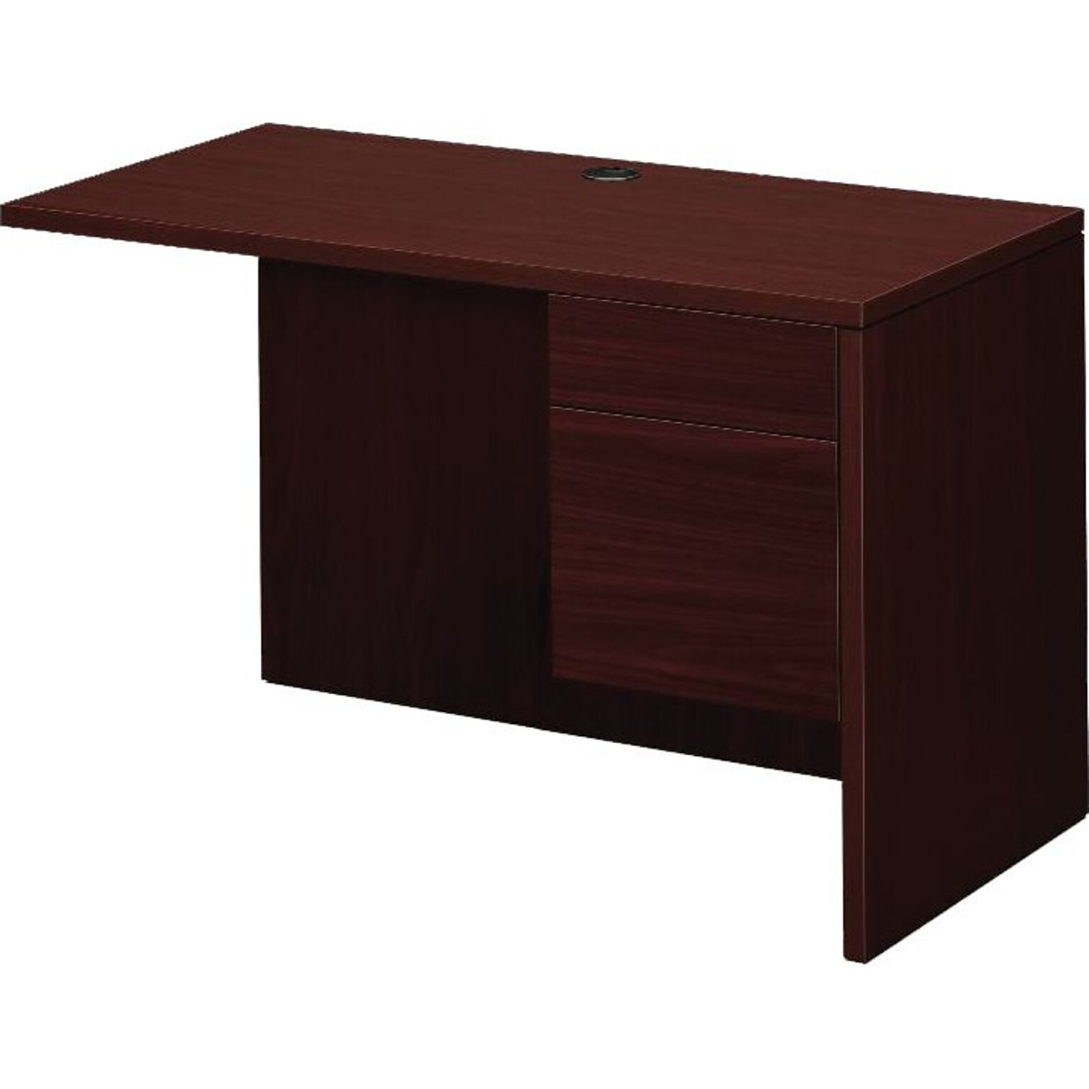 HON 10500 Series Right Return, 42W, Mahogany, 29 1/2H x 42W x 24D