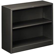 HON® Brigade Bookcase, Charcoal, 2-Shelf, 29H