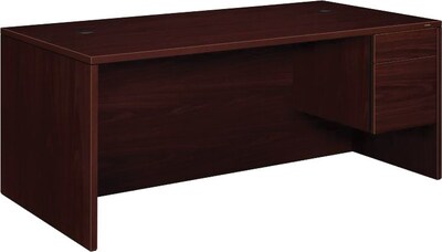 HON 10500 Series 72W Right Pedestal Desk, Mahogany (H10585RNN)