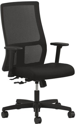 HON Ignition Mesh Back Fabric Computer and Desk Chair, Black (HIWM1.A.H.M.CU10.T.SB)