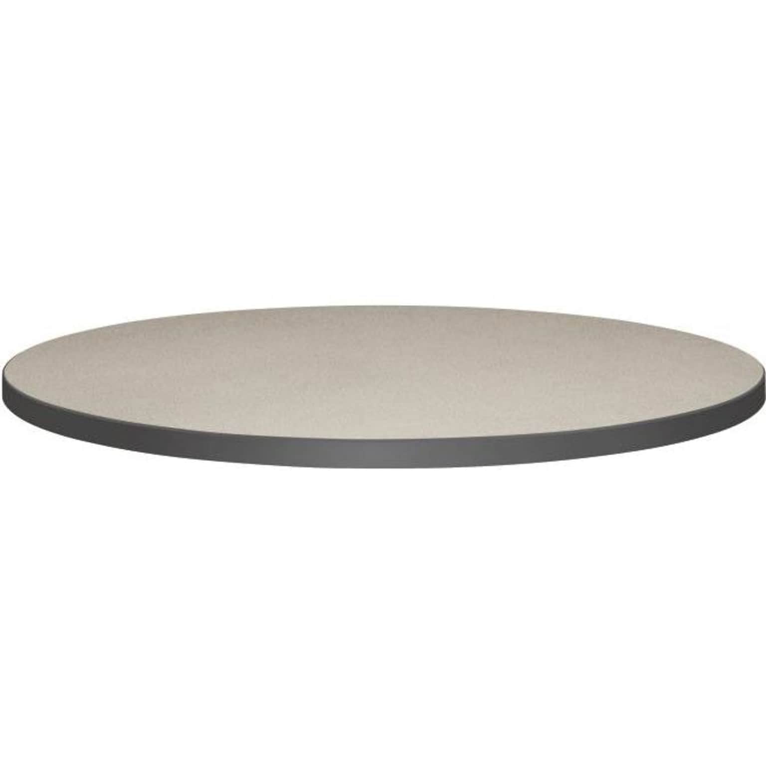 HON® Preside Laminate Round Conference Tabletop, 42D, Gray, 1 1/8H x 42W x 42D