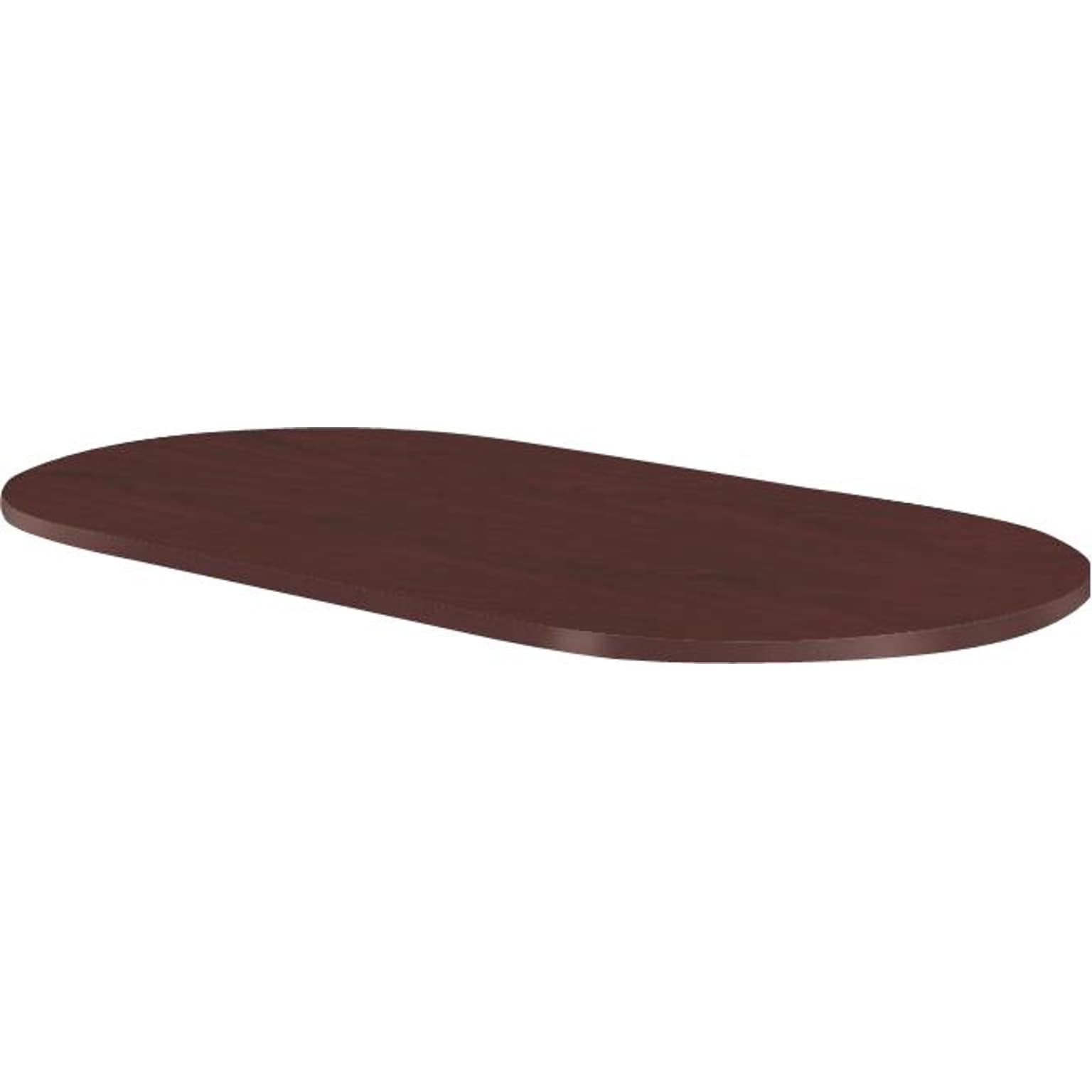 HON® Preside Laminate Oval Conference Tabletop, 96W, Mahogany, 1 1/8H x 96W x 48D