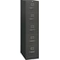 HON 310 Series 5-Drawer Vertical File Cabinet, Letter Size, Lockable, Charcoal, 26 1/2"D (HON315PS)