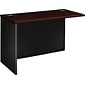 Mahogany/Charcoal 48x24" Left Return for HON® 38000 Modular Series