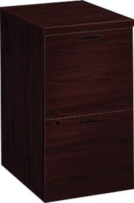 HON 10500 Series Mobile Pedestal, 2 File Drawers, 15-3/4W x 22-3/4D, Mahogany Finish NEXT2018 NEXT